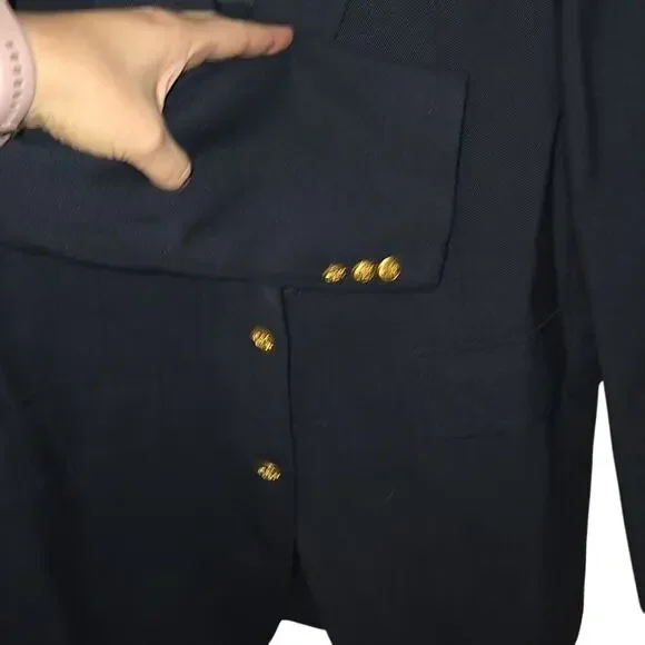 Larry Rubin Med/Large Premium Classic Black Blazer [0149] - Picture 5 of 11